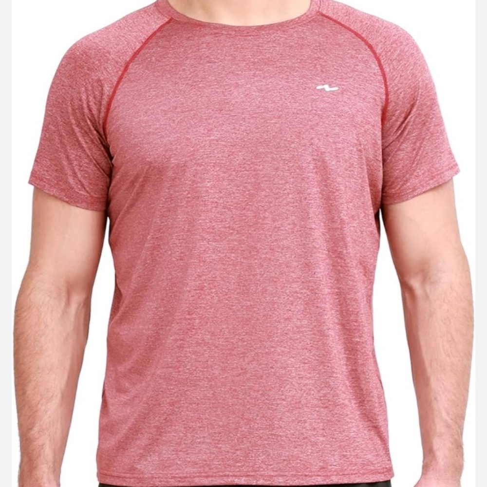 Nomolen Workout Shirts for Men, Dry Fit Athletic Short Sleeve T-Shirt M